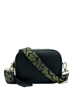 Apatchy London Leather Crossbody Bag, Black