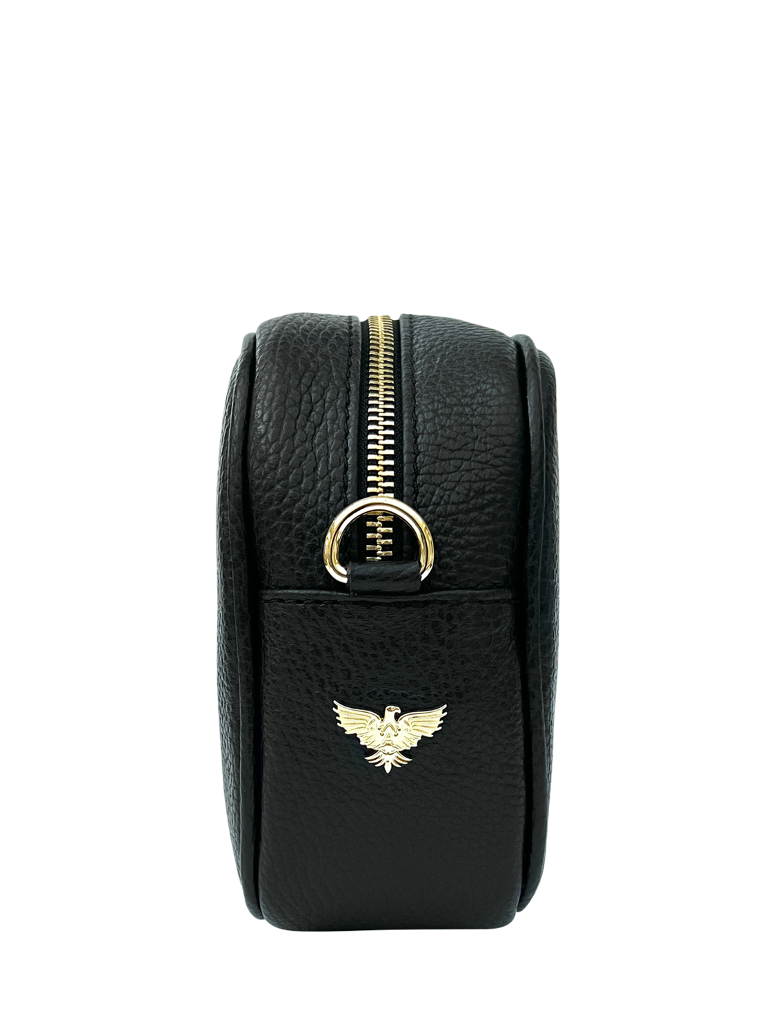 Product image 3 of 5, which shows Apatchy London Leather Crossbody Bag, Black