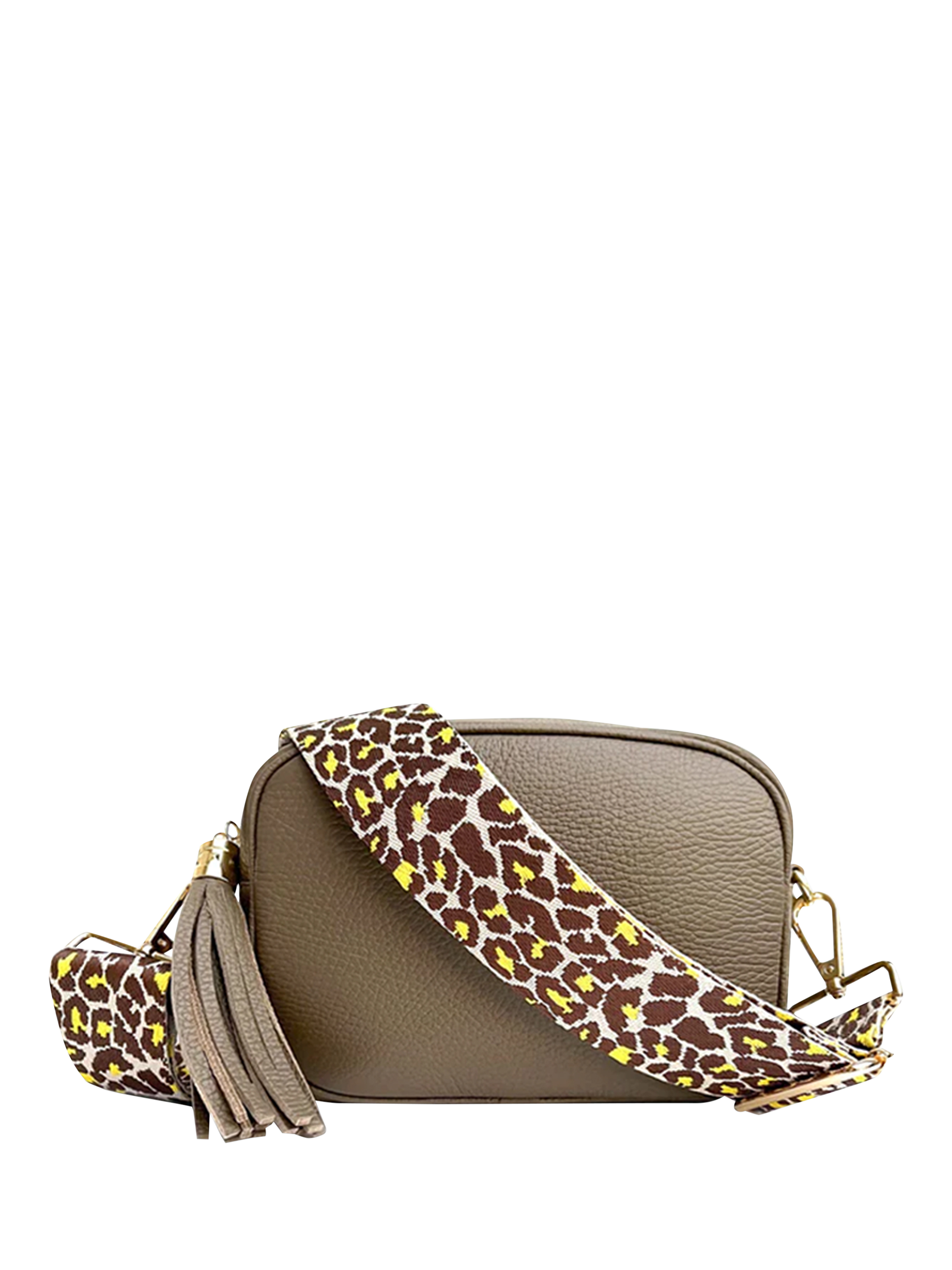 Product image 1 of 5, which shows Apatchy London Leather Camera Bag, Latte