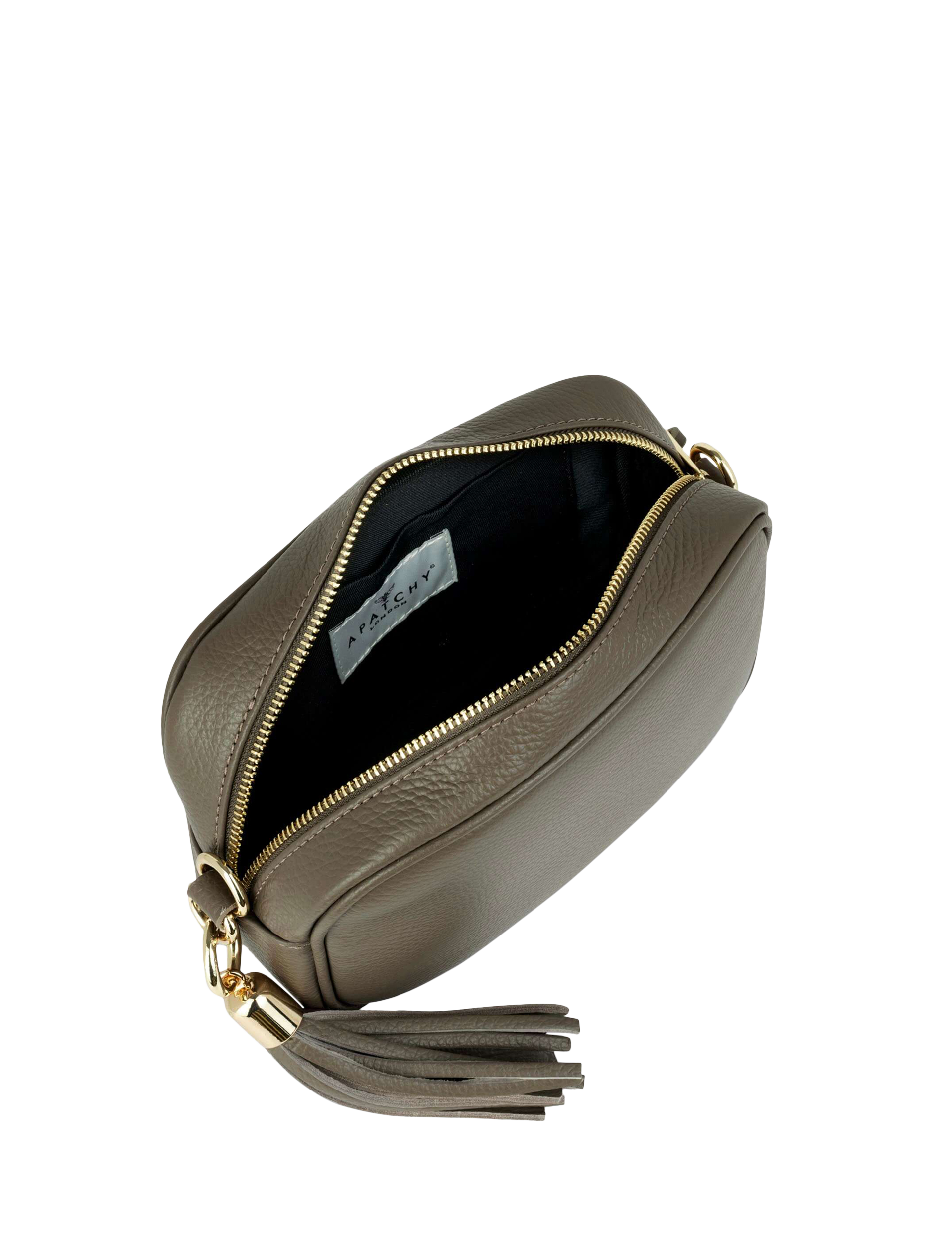 Product image 4 of 5, which shows Apatchy London Leather Camera Bag, Latte