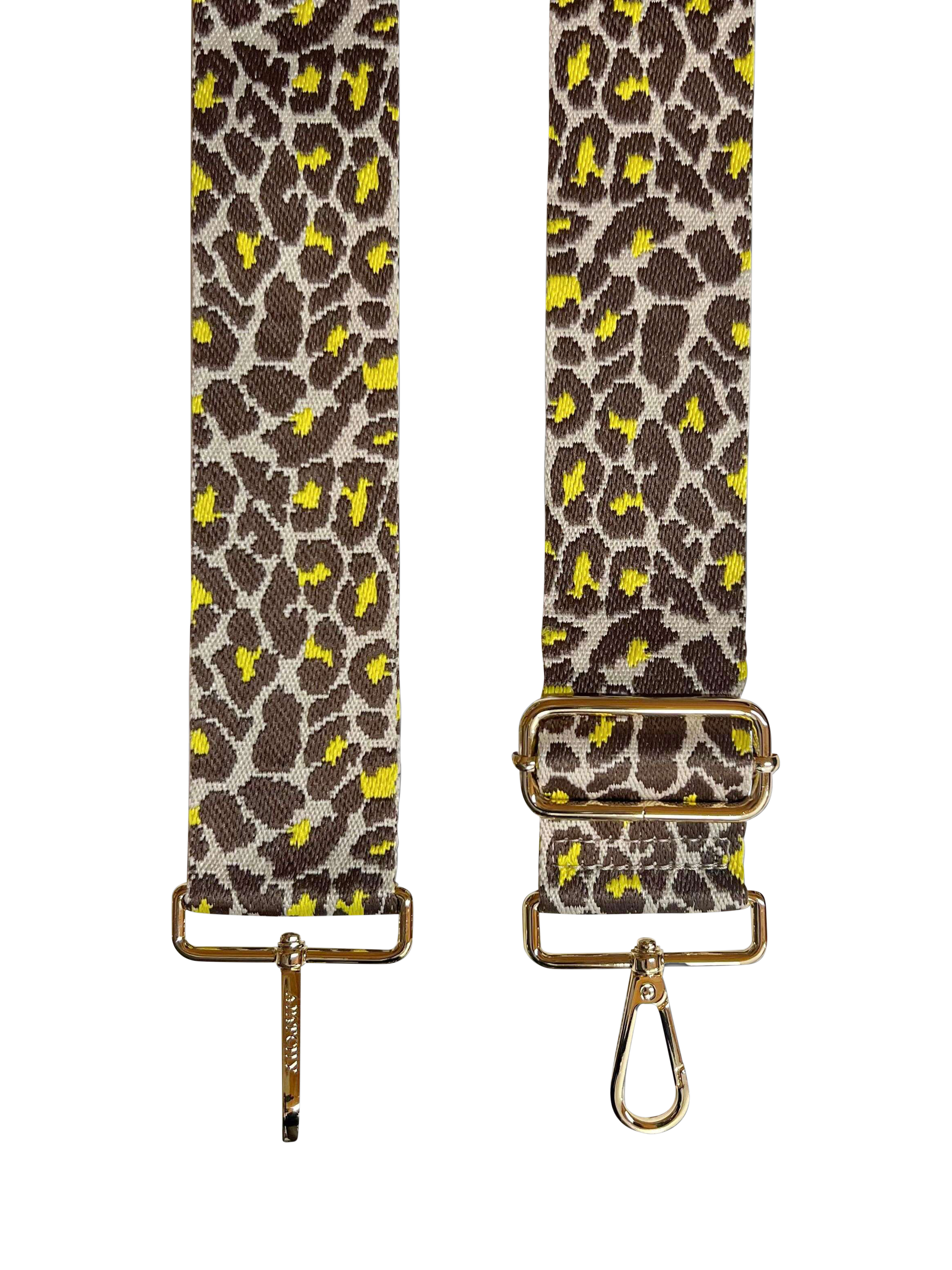 Product image 1 of 1, which shows Apatchy London Cheetah Cross Body Strap, Lemon