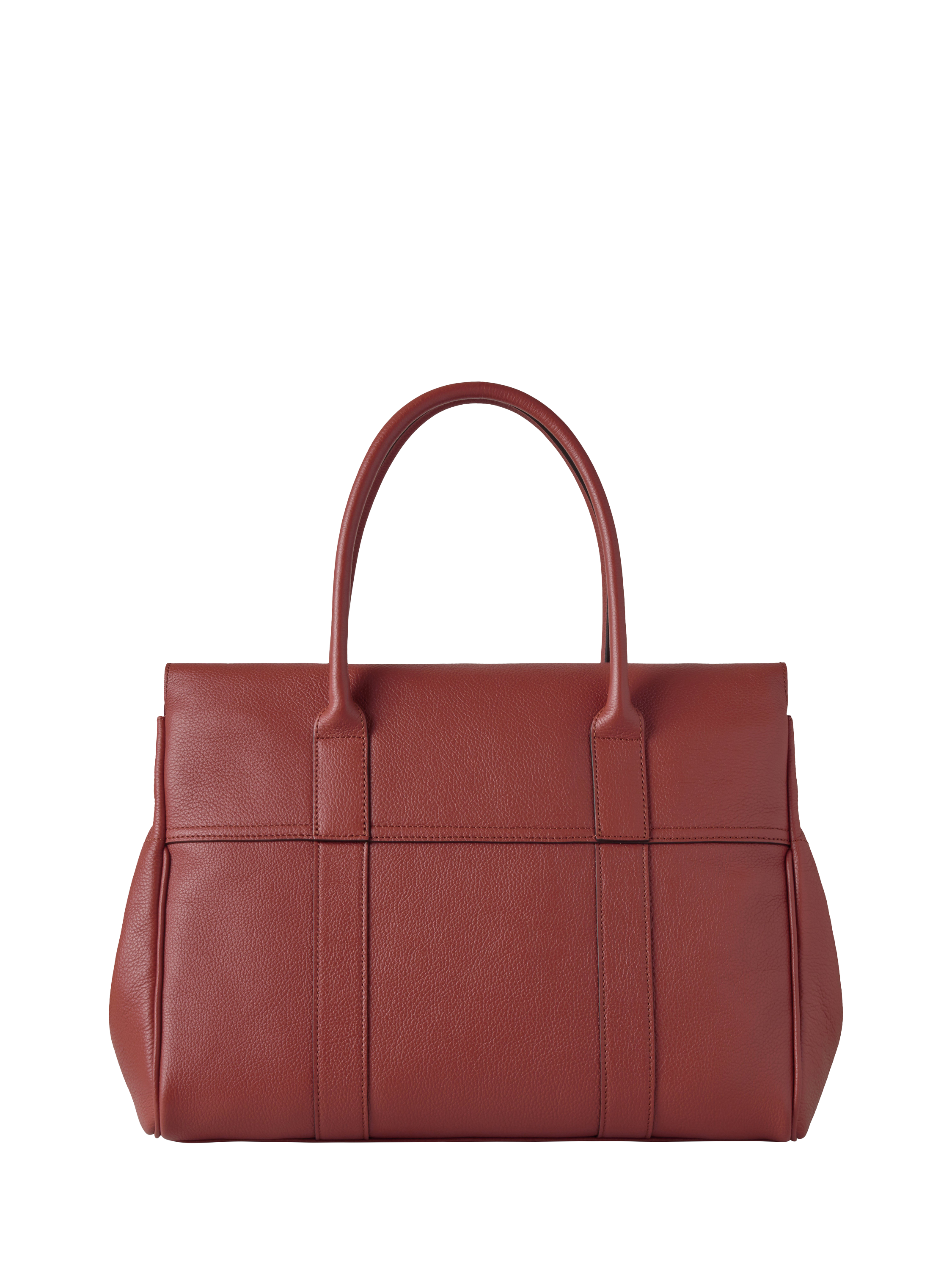 Product image 2 of 5, which shows Mulberry Bayswater Suede Shoulder Bag, Rust