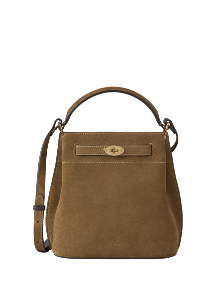 Mulberry Islington Bucket Suede Crossbody Bag, Salcombe Sand, Salcombe Sand