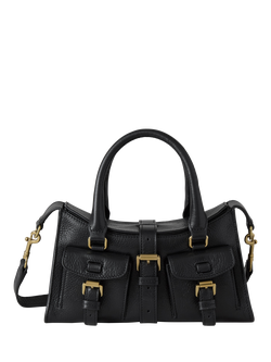 Mulberry Leather Mini Roxanne Bag, Black, Black