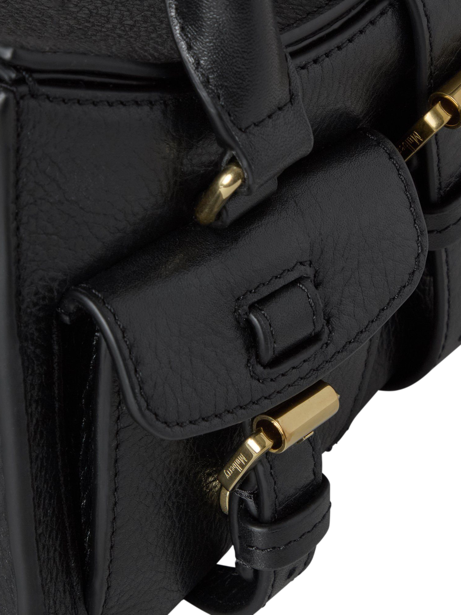 Product image 5 of 7, which shows Mulberry Leather Mini Roxanne Bag, Black