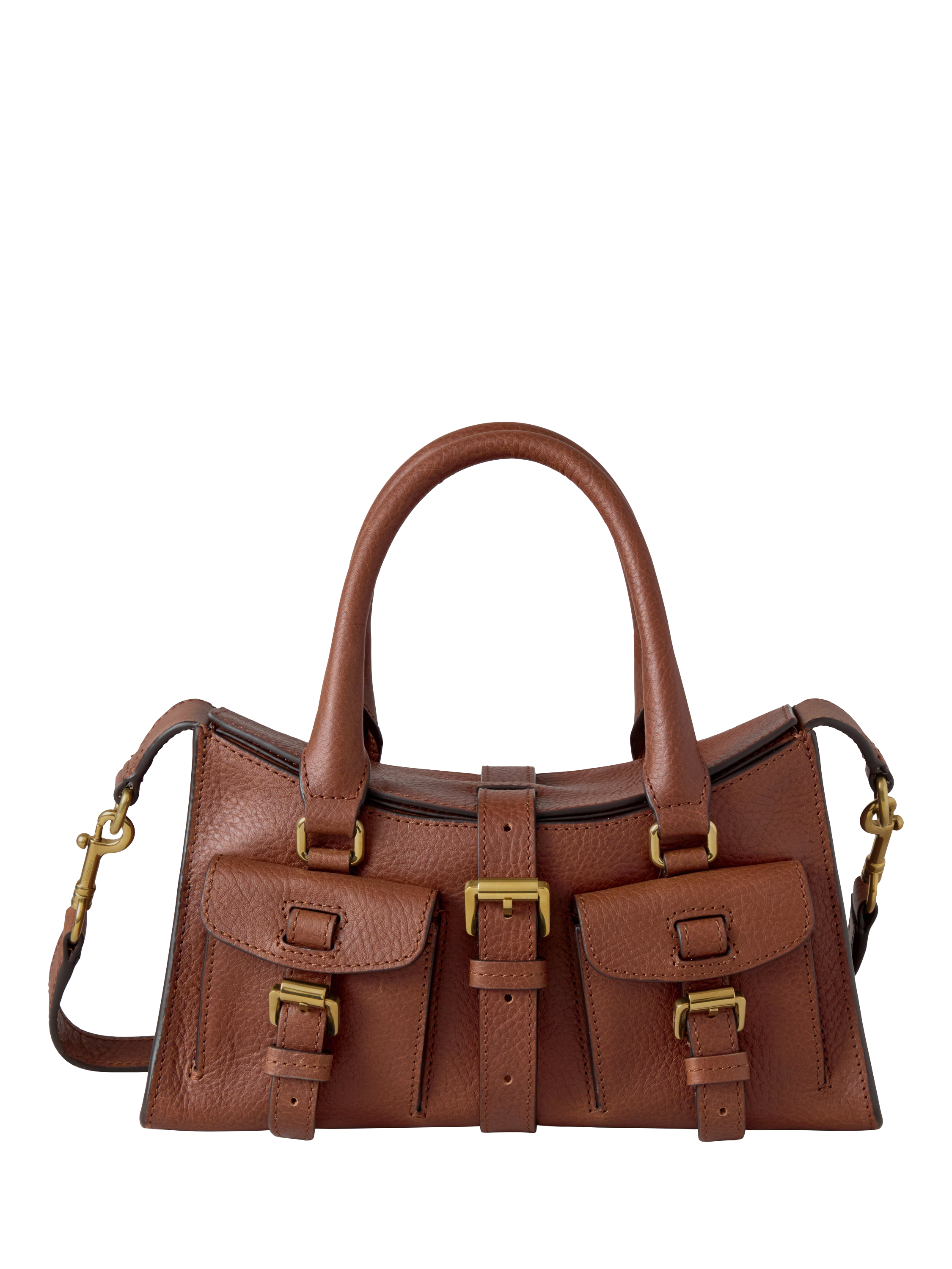 Product image 1 of 6, which shows Mulberry Leather Mini Roxanne Bag, Oak