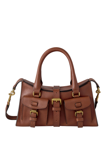 Mulberry Leather Mini Roxanne Bag, Oak, Oak