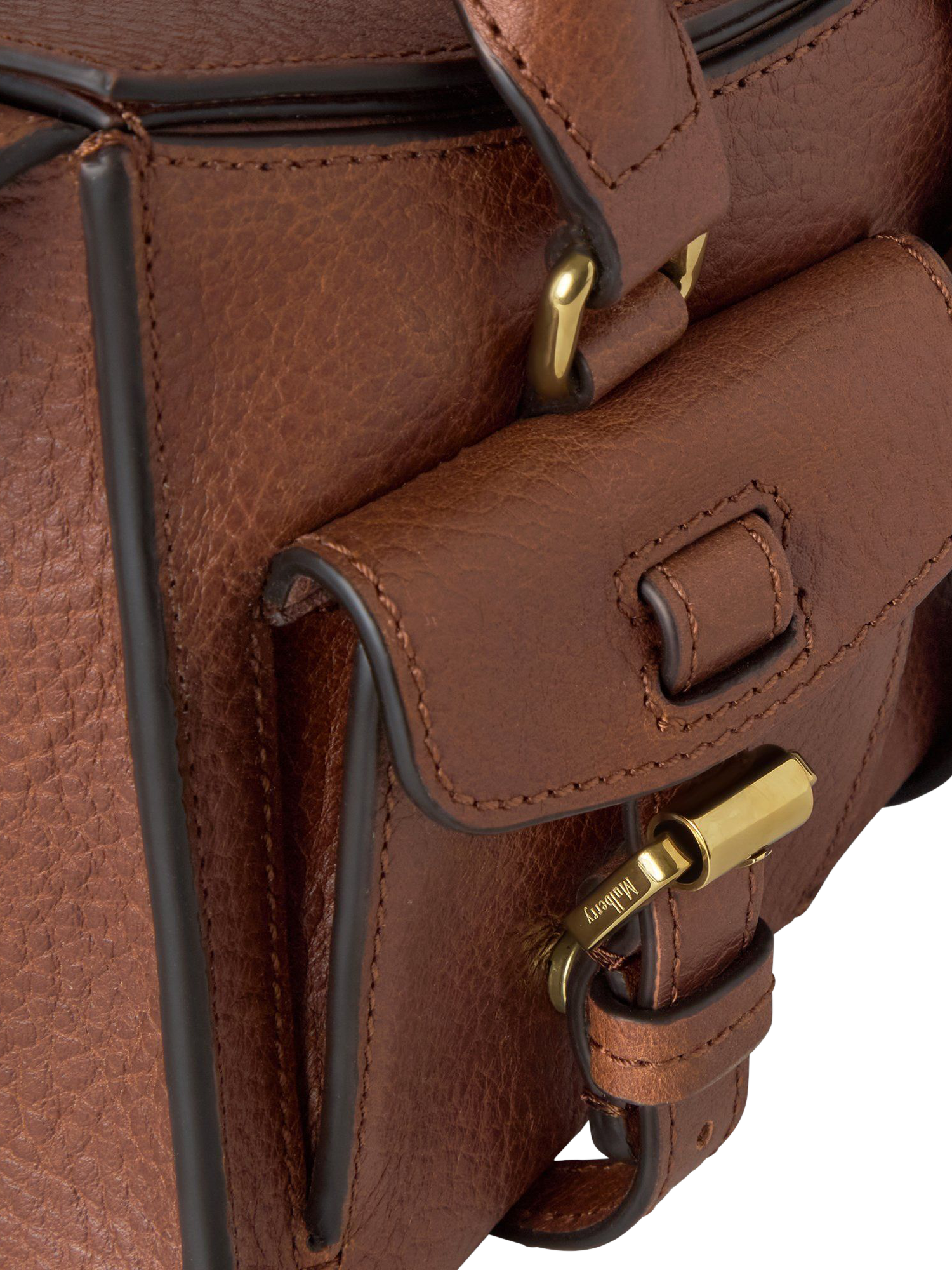 Product image 5 of 6, which shows Mulberry Leather Mini Roxanne Bag, Oak