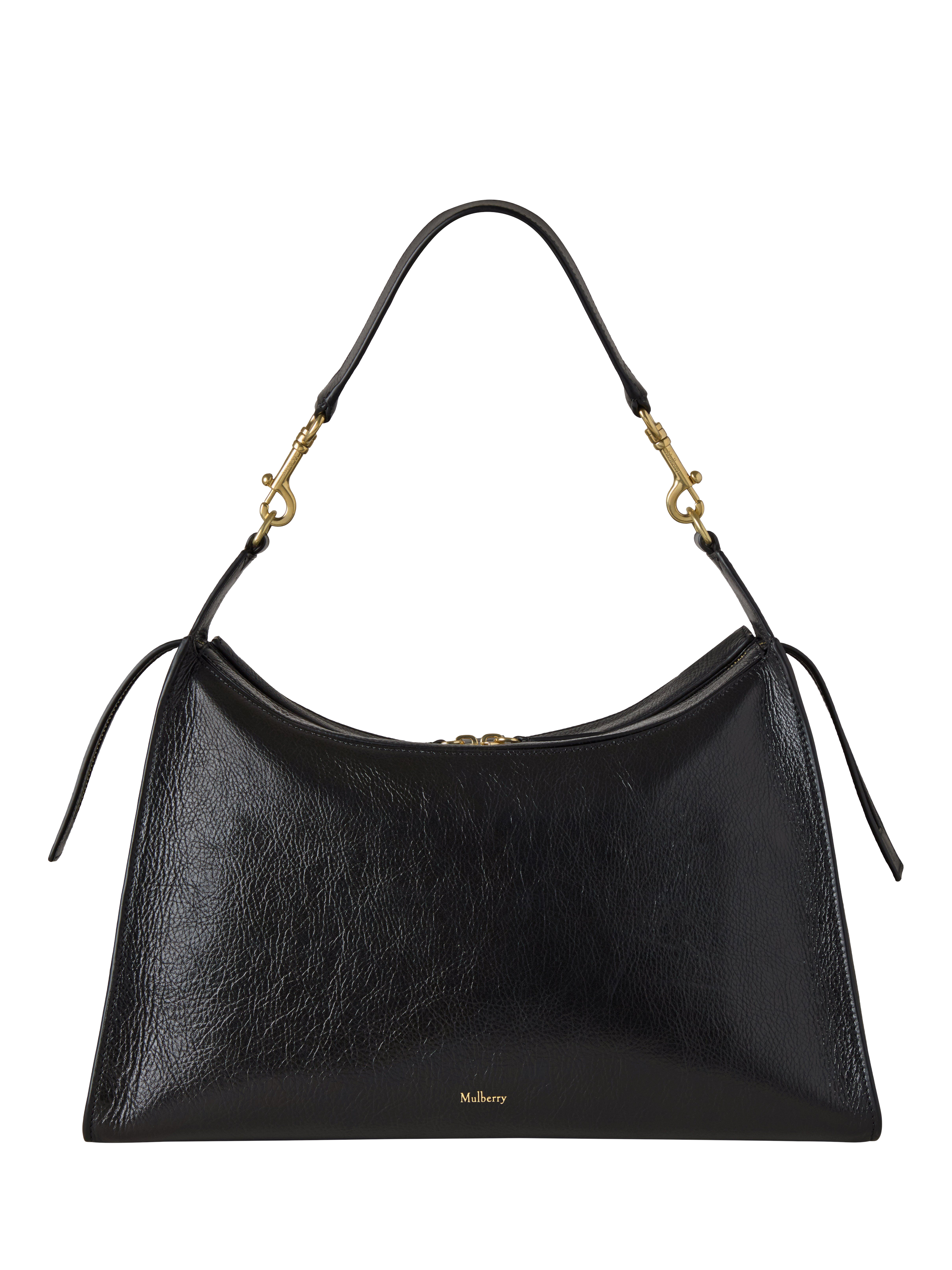 Product image 3 of 6, which shows Mulberry Roxanne Leather Shoulder Bag, Black