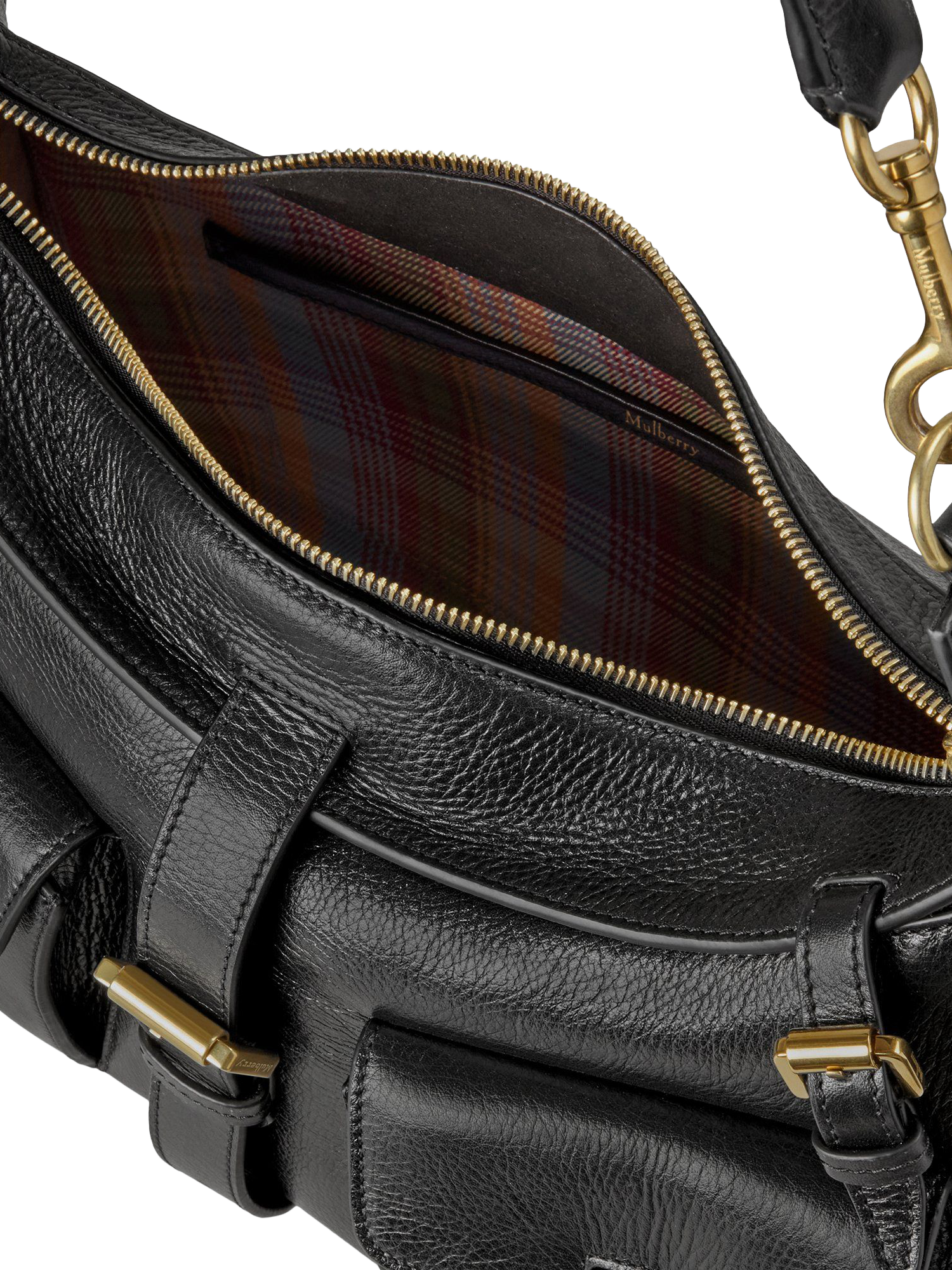 Product image 6 of 6, which shows Mulberry Roxanne Leather Shoulder Bag, Black