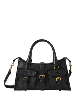 Mulberry Small Roxanne Leather Shoulder Bag, Black, Black