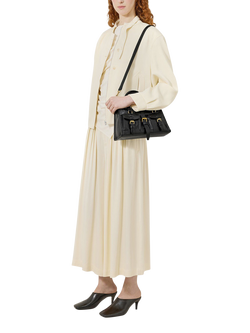 Mulberry Small Roxanne Leather Shoulder Bag, Black - view 2, Black