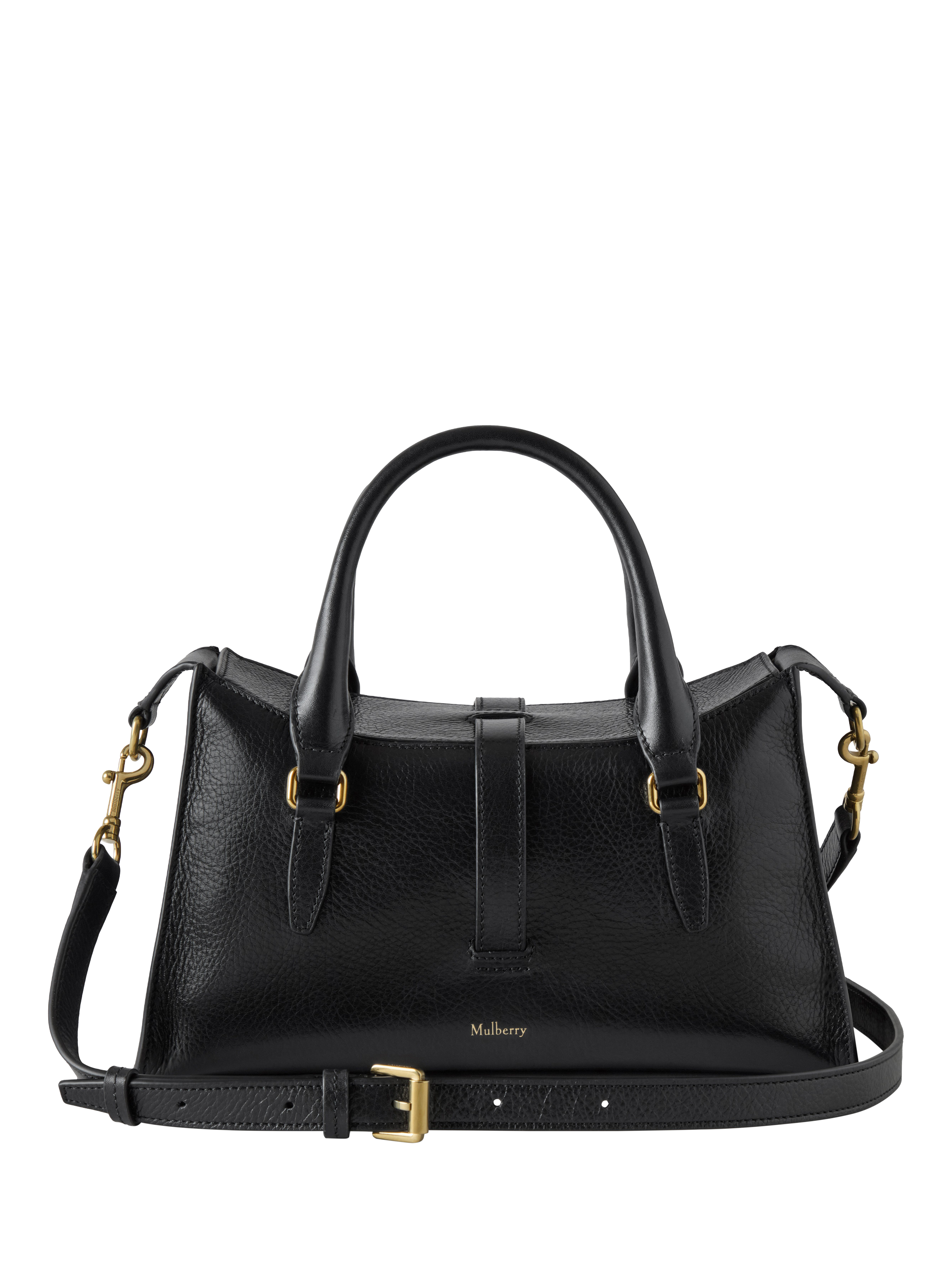 Product image 3 of 6, which shows Mulberry Small Roxanne Leather Shoulder Bag, Black