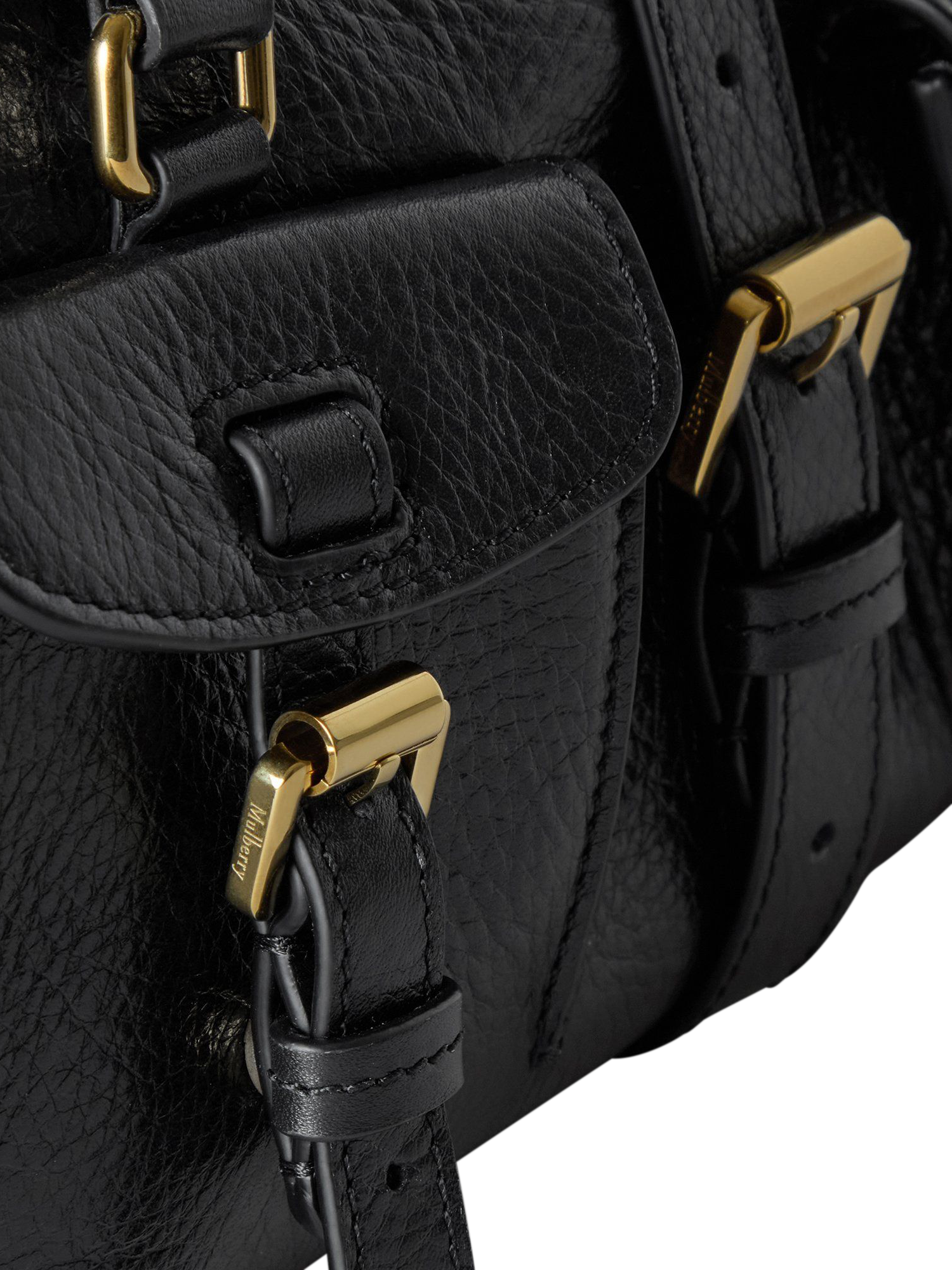Product image 5 of 6, which shows Mulberry Small Roxanne Leather Shoulder Bag, Black