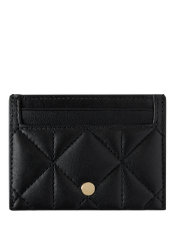 Mulberry Continental Quilted Credit Card Slip, Black, Black