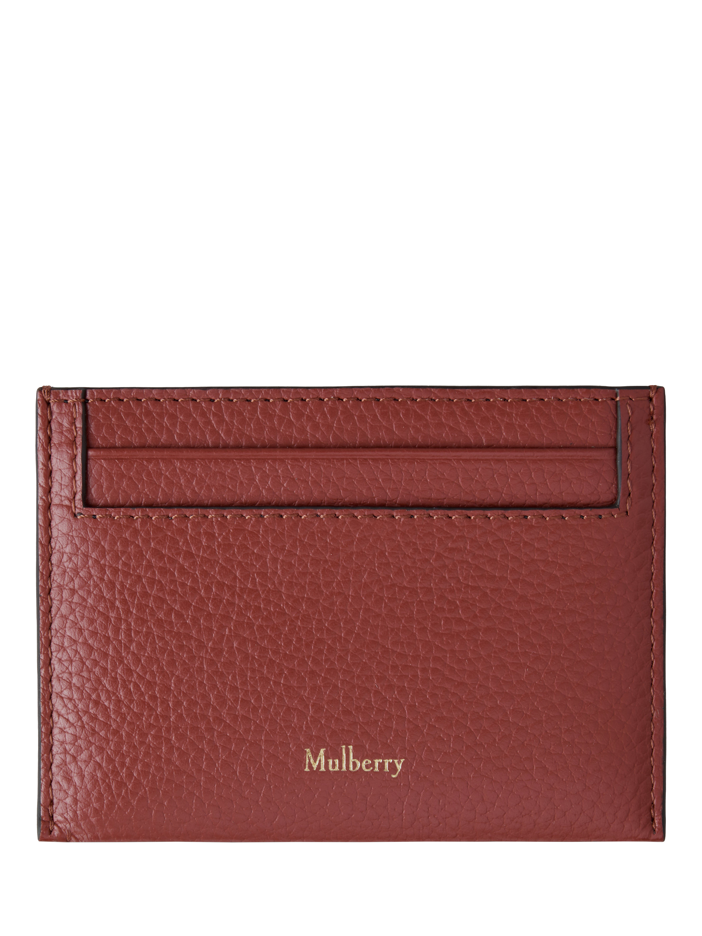 Product image 1 of 2, which shows Mulberry Continental Credit Card Slip, Rust