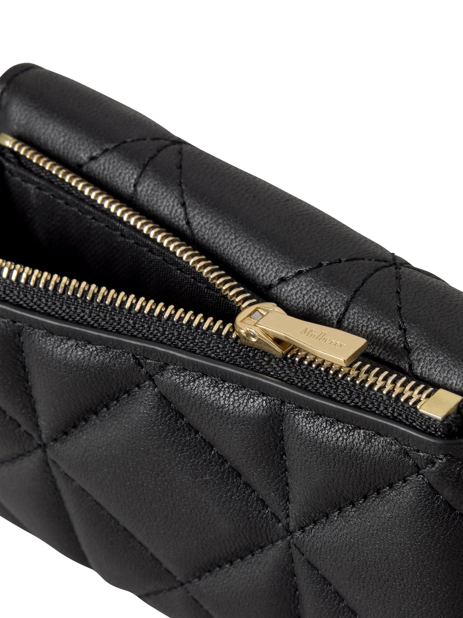 Product image 2 of 2, which shows Mulberry Darley Leather Folded Multi Card Wallet, Black