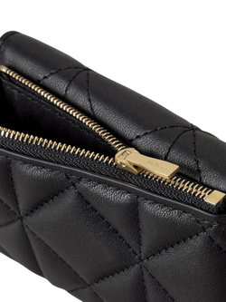 Mulberry Darley Leather Folded Multi Card Wallet, Black - view 2, Black