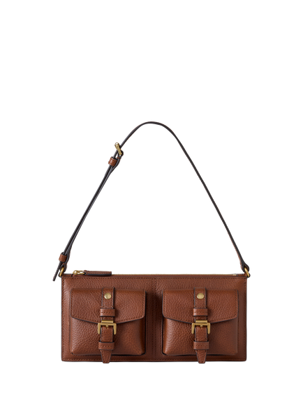 Mulberry Mini Roxanne Leather Shoulder Bag, Oak