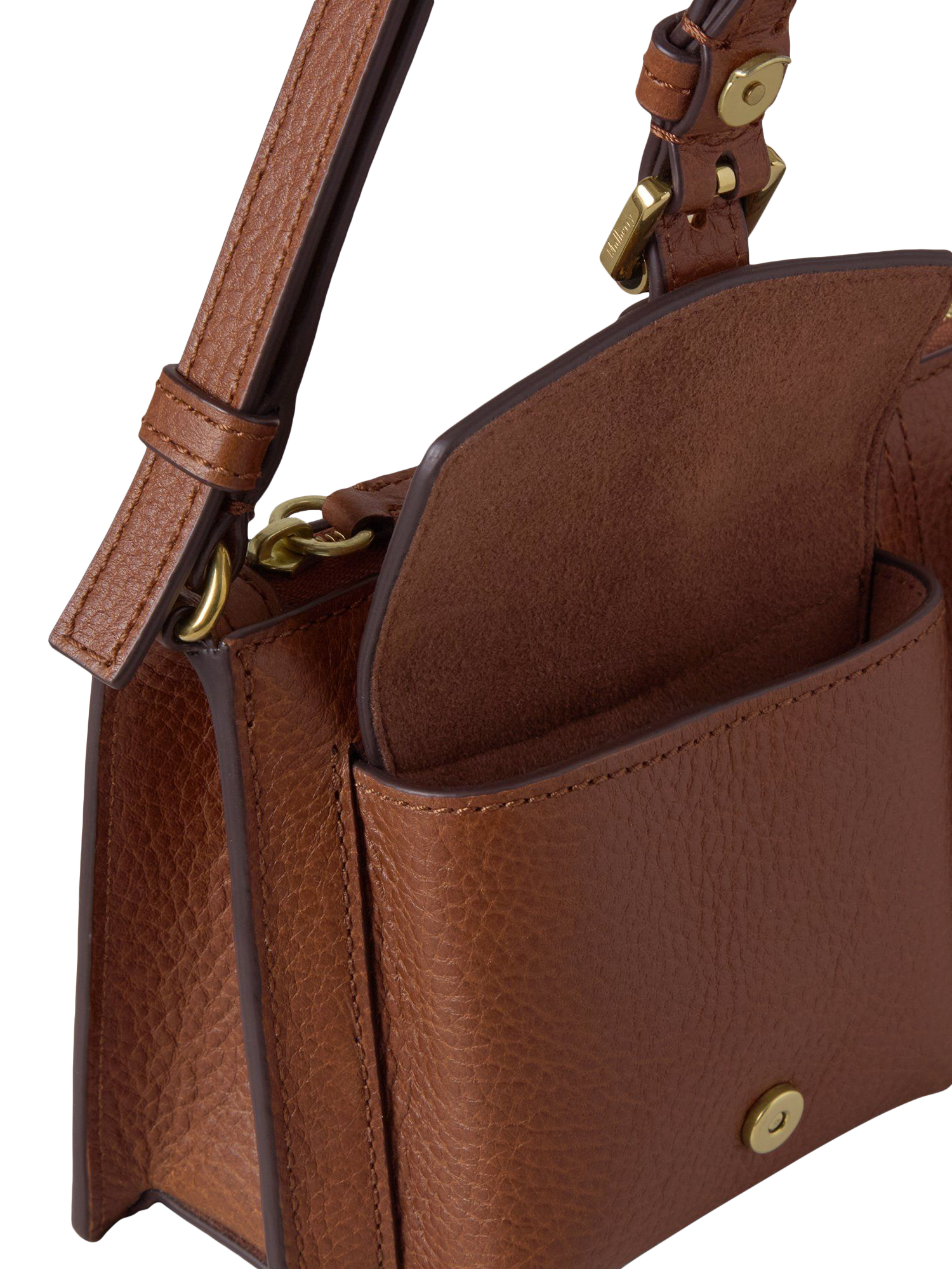 Product image 5 of 6, which shows Mulberry Mini Roxanne Leather Shoulder Bag, Oak