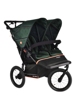 Out'n'About Nipper V6 Plus Double Pushchair, Sycamore Green