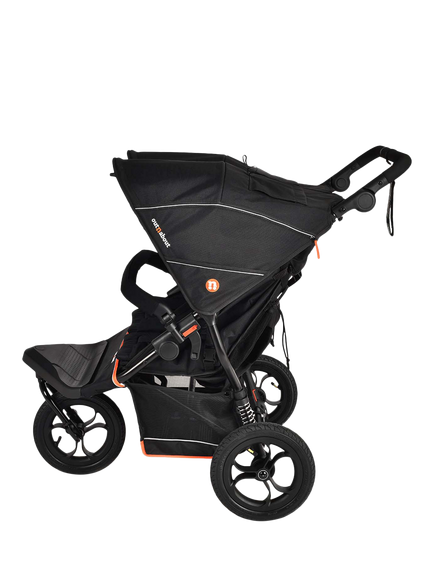 Out'n'About Nipper V6 Double Pushchair - view 2, Summit Black
