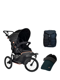 Out'n'About Nipper V6 Plus Pushchair Adventure Bundle, Summit Black