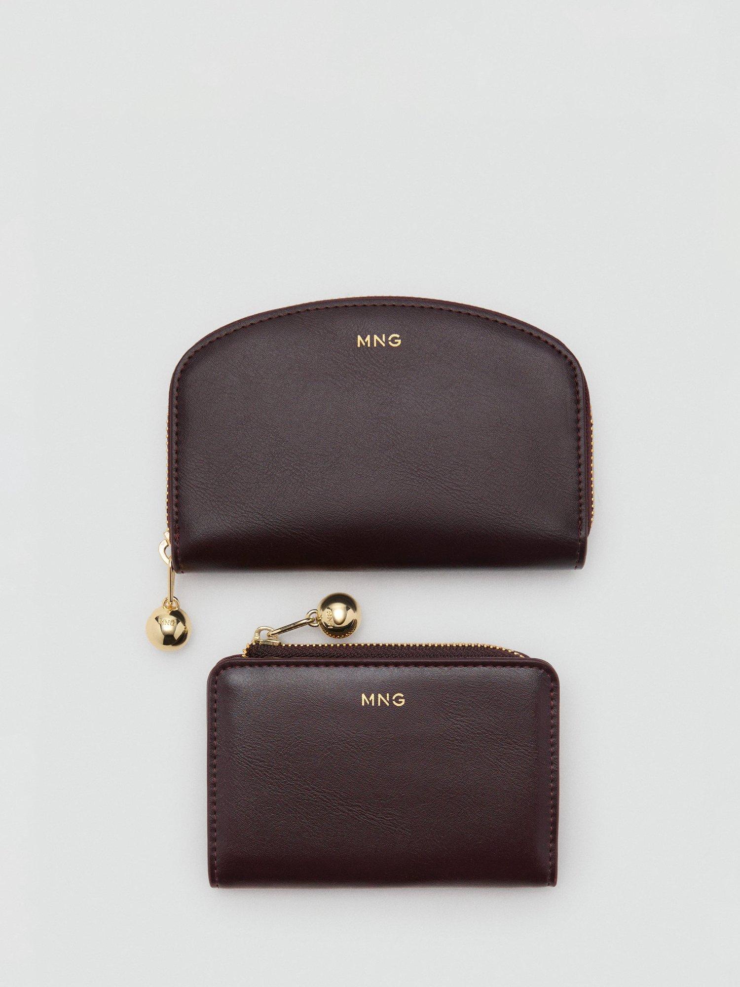 Product image 4 of 4, which shows Mango Capuleto Zipped Purse, Dark Brown
