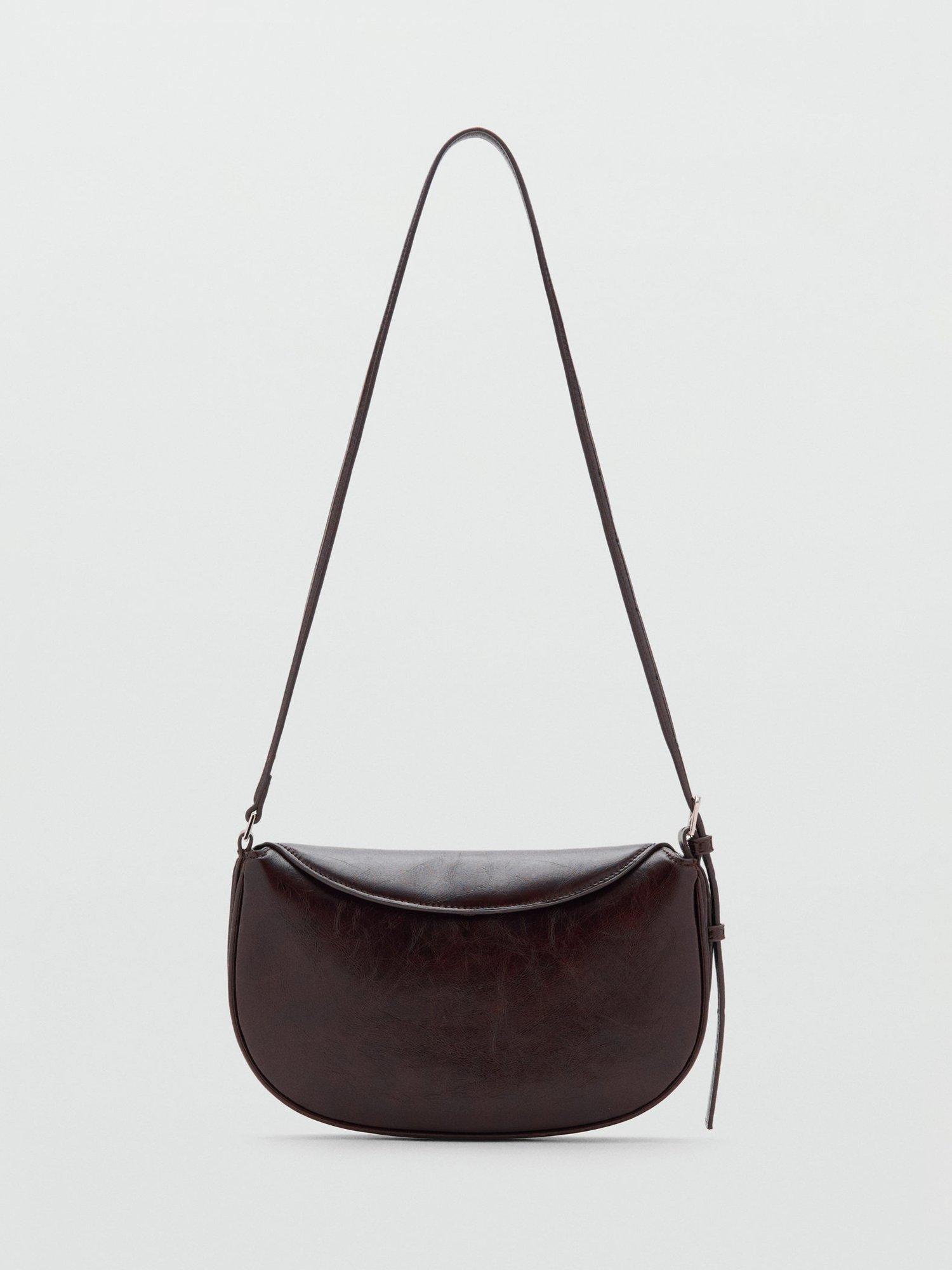 Product image 1 of 6, which shows Mango Fortuna Crossbody Bag, Dark Brown