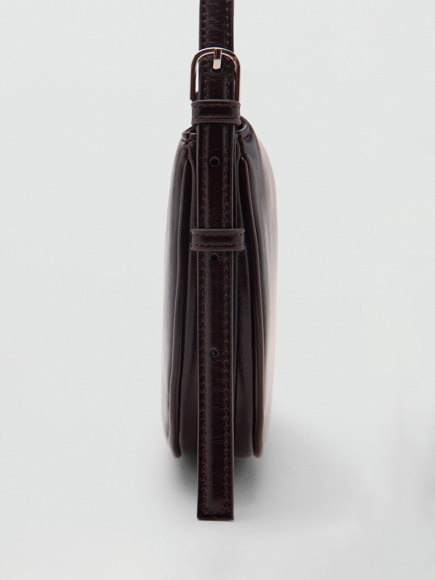 Product image 3 of 6, which shows Mango Fortuna Crossbody Bag, Dark Brown