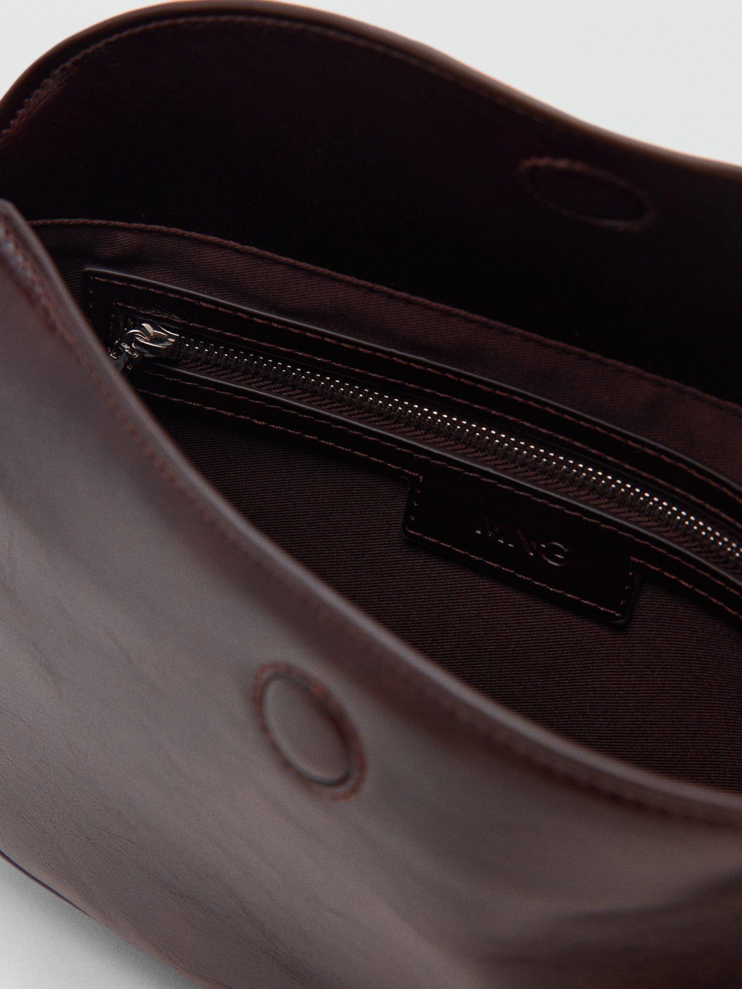 Product image 4 of 6, which shows Mango Fortuna Crossbody Bag, Dark Brown