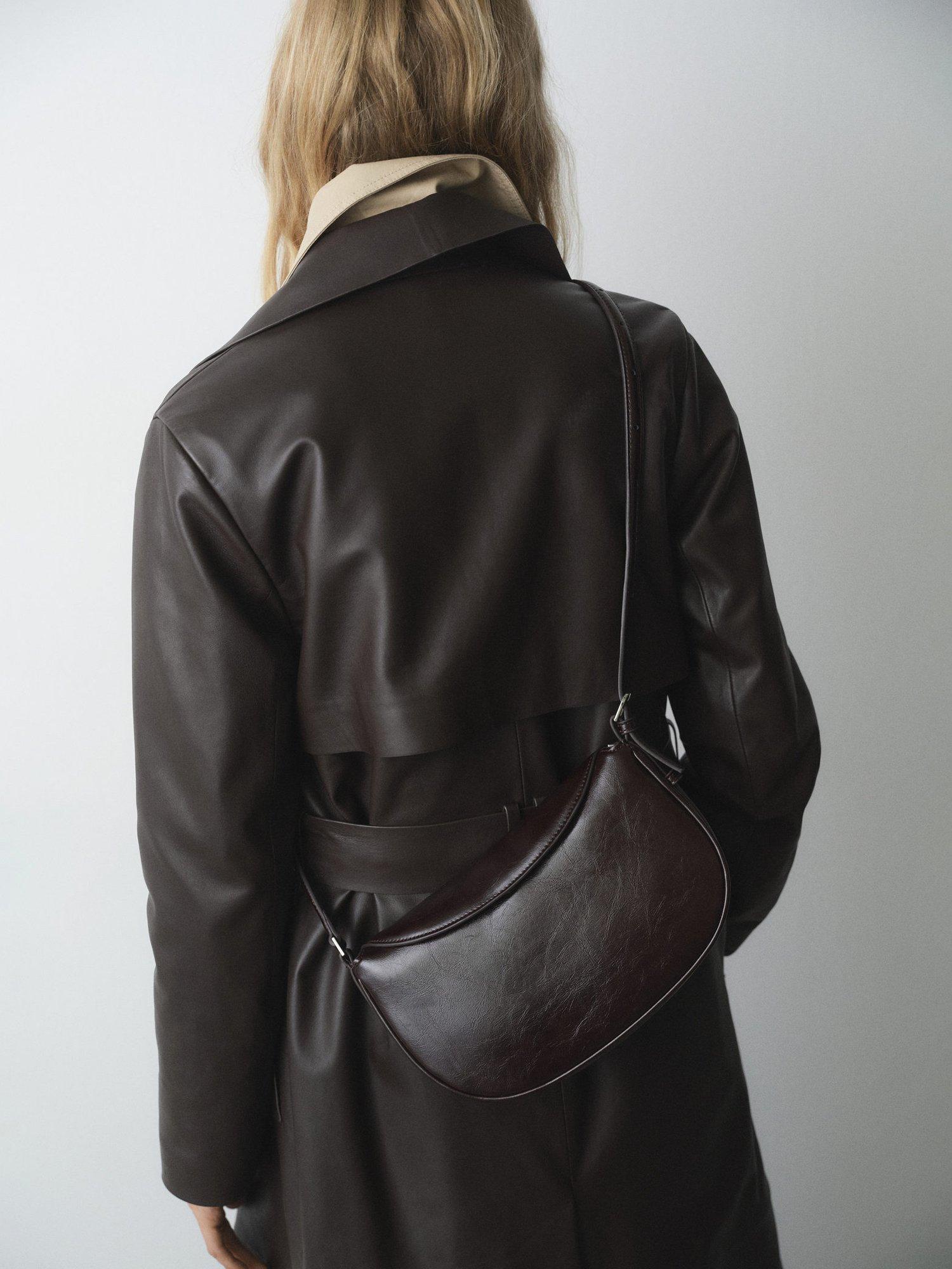 Product image 6 of 6, which shows Mango Fortuna Crossbody Bag, Dark Brown