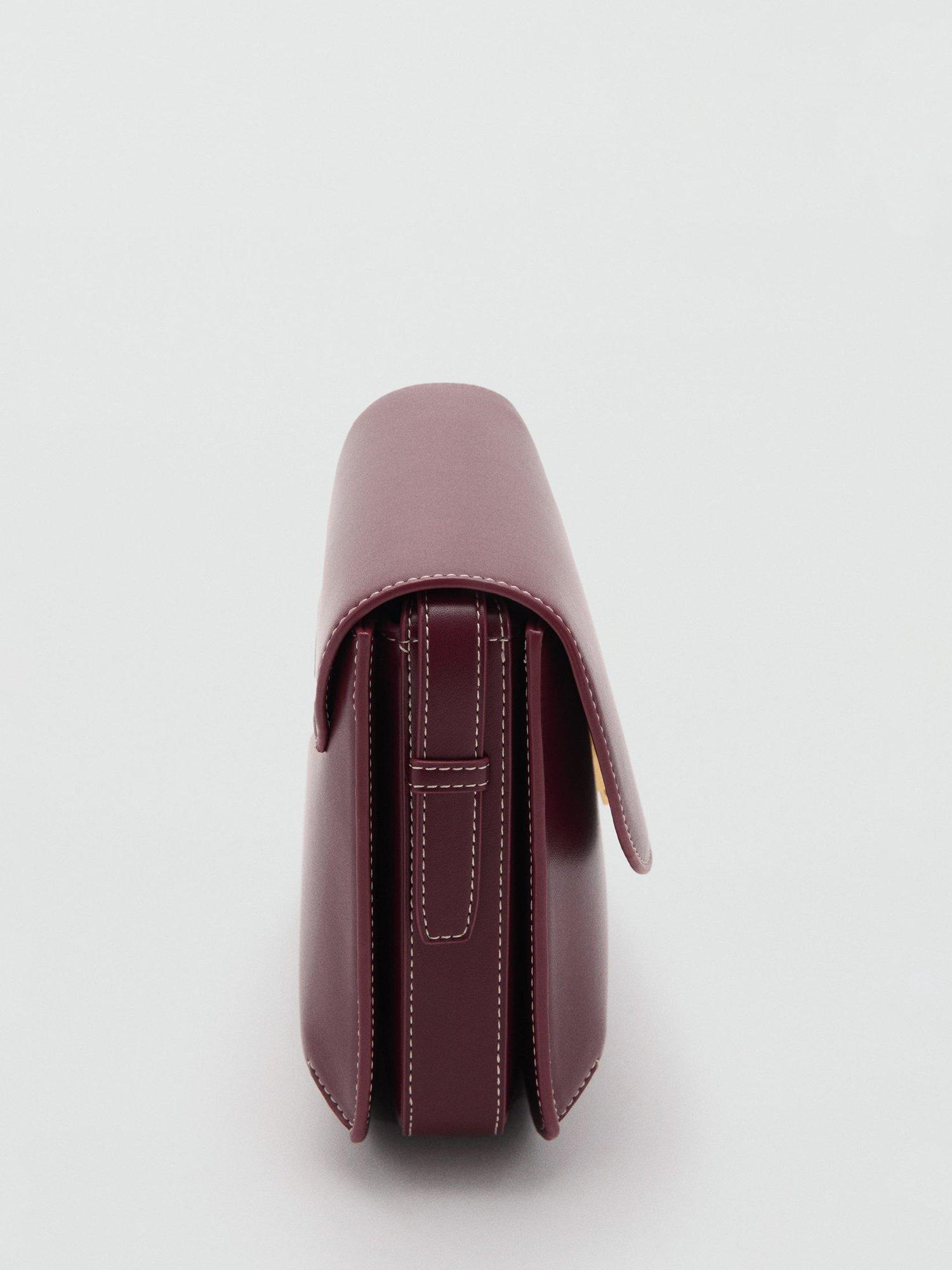 Product image 3 of 5, which shows Mango Julieta Crossbody Bag, Dark Red