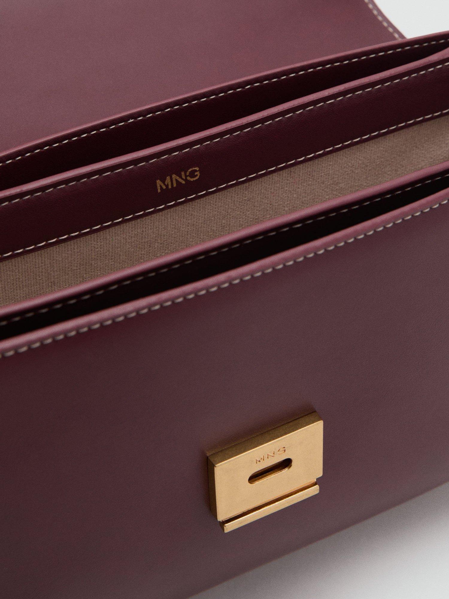 Product image 4 of 5, which shows Mango Julieta Crossbody Bag, Dark Red