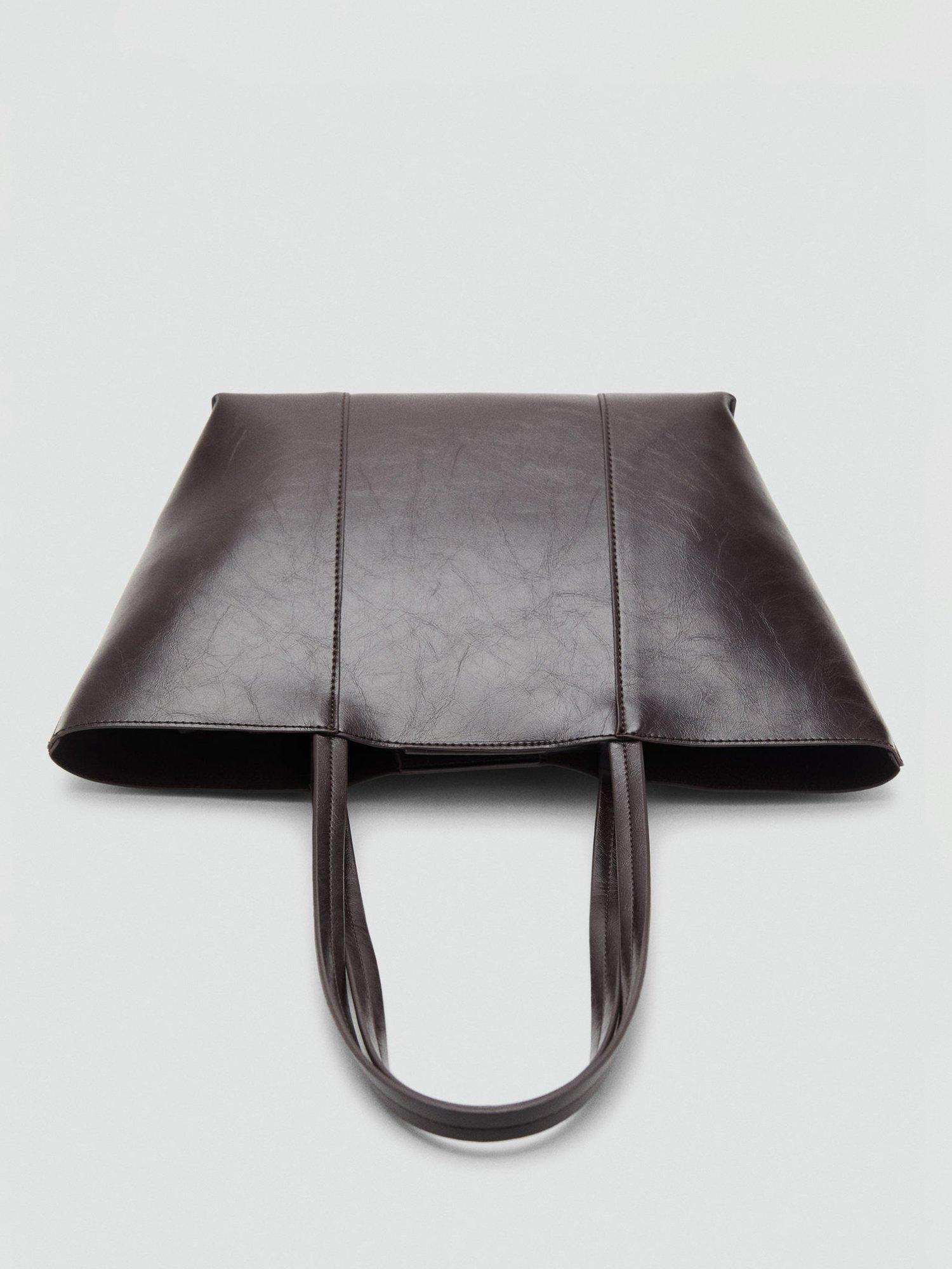 Product image 5 of 7, which shows Mango Oliver Tote Bag, Dark Brown