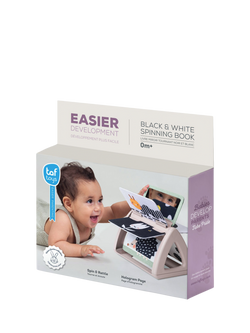 Taf Toys Black & White Spinning Book, Multi