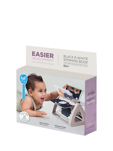 Taf Toys Black & White Spinning Book, Multi