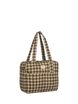 Nobodinoz Hyde Park Stroller Bag, Green Checks - view 2, Green Checks