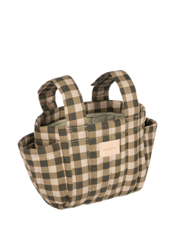 Nobodinoz Hyde Park Pram Organiser, Green Checks, Green Checks