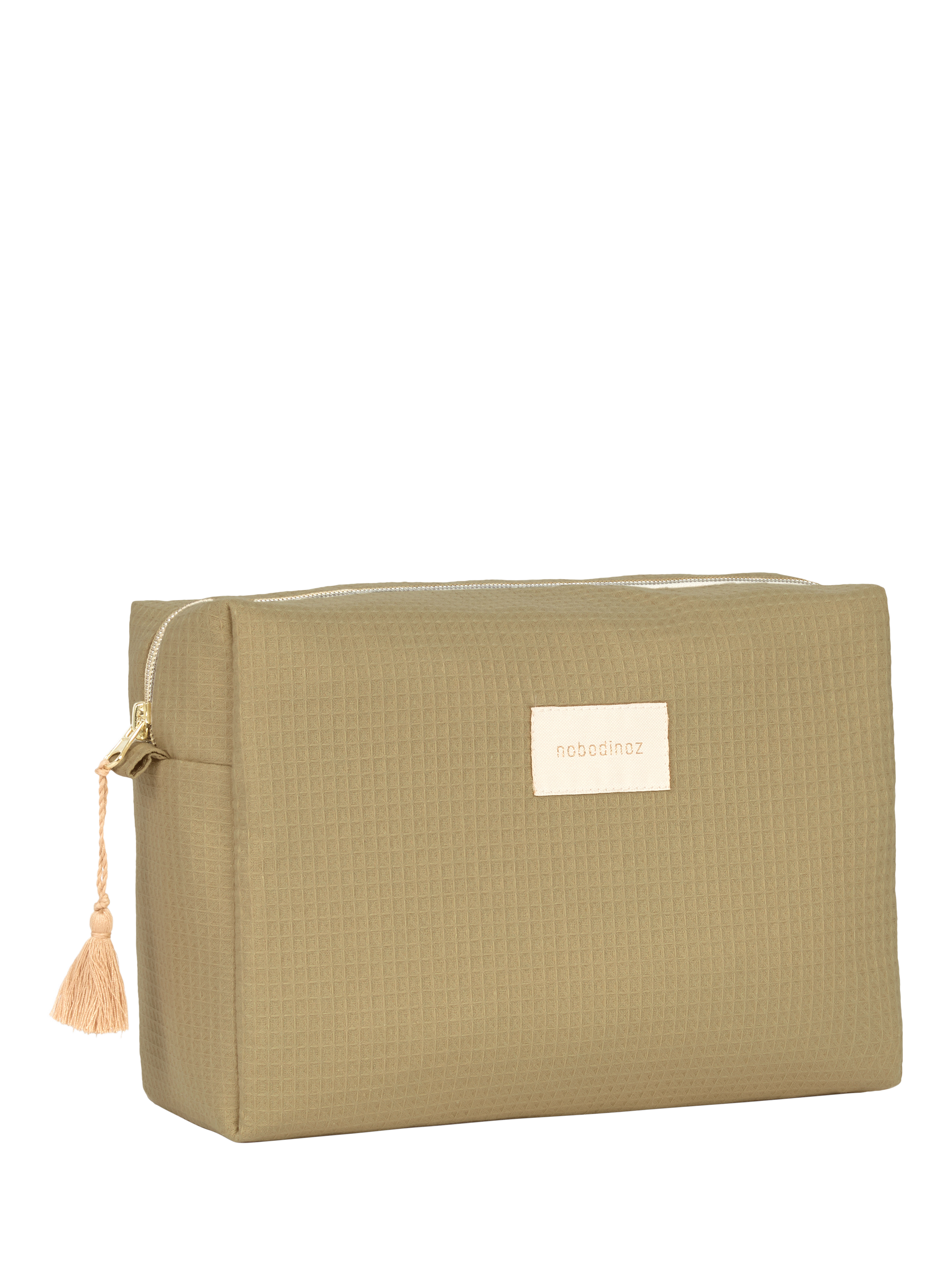 Product image 2 of 3, which shows Nobodinoz Diva Wash Bag, Olive Green