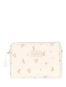 Nobodinoz Diva Wash Bag, Yellow Lily, Yellow Lily