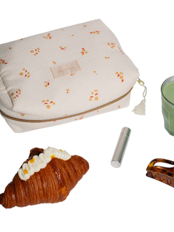 Nobodinoz Diva Wash Bag, Yellow Lily - view 2, Yellow Lily