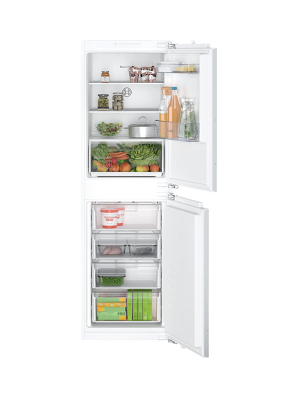 Bosch OUTLET Series 2 KIN85NFE0G 50/50 Integrated Fridge Freezer, Like New, White, White