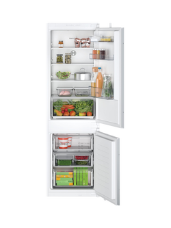 Bosch OUTLET Series 2 KIN86NSE0G Integrated 60/40 Fridge Freezer, Like New, White, White
