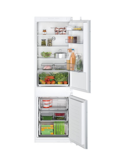 Bosch OUTLET Series 2 KIN86NSE0G Integrated 60/40 Fridge Freezer, Like New, White, White