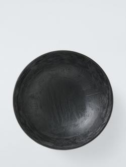 John Lewis Rustic Black Serve Bowl, 38cm, FSC-Certified (Mango Wood) - view 2, Natural