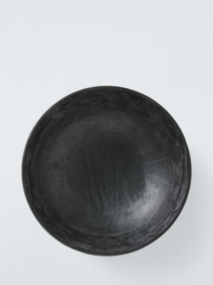 John Lewis Rustic Black Serve Bowl, 38cm, FSC-Certified (Mango Wood) - view 2, Natural
