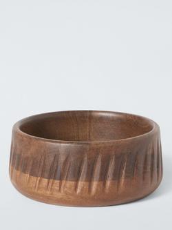 John Lewis Rustic Serve Bowl, 15cm, FSC-Certified (Mango Wood), Natural
