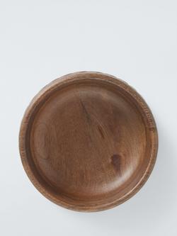 John Lewis Rustic Serve Bowl, 15cm, FSC-Certified (Mango Wood) - view 2, Natural