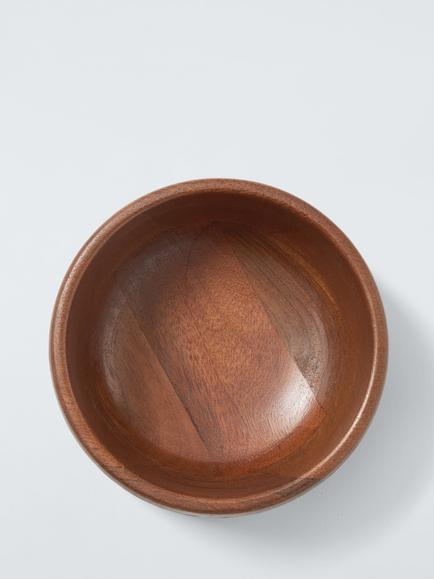 John Lewis Rustic Serve Bowl, 15cm, FSC-Certified (Mango Wood) - view 2, Natural